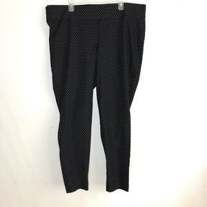 Torrid Black and White Polka Dot Stretch Pants